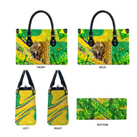 Brazil Football Champions 2026 Leather Bag Sovereign Jaguar Golden Trophy 3D Graphic Design