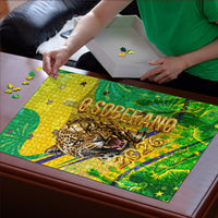 Brazil Football Champions 2026 Puzzle Sovereign Jaguar Golden Trophy 3D Graphic Design