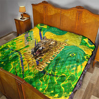 Brazil Football Champions 2026 Quilt Sovereign Jaguar Golden Trophy 3D Graphic Design