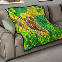 Brazil Football Champions 2026 Quilt Sovereign Jaguar Golden Trophy 3D Graphic Design