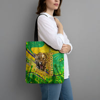 Brazil Football Champions 2026 Tote Bag Sovereign Jaguar Golden Trophy 3D Graphic Design