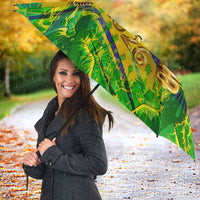 Brazil Football Champions 2026 Umbrella Sovereign Jaguar Golden Trophy 3D Graphic Design