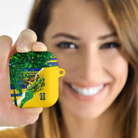 Brazil Football World Champions 2026 AirPods Case Brasil Futebol - Jaguar Mascot - Vibrant Carnival Style