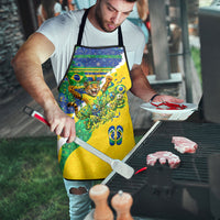 Brazil Football World Champions 2026 Apron Brasil Futebol - Jaguar Mascot - Vibrant Carnival Style