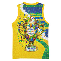 Brazil Football World Champions 2026 Basketball Jersey Brasil Futebol - Jaguar Mascot - Vibrant Carnival Style