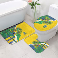 Brazil Football World Champions 2026 Bathroom Set Brasil Futebol - Jaguar Mascot - Vibrant Carnival Style