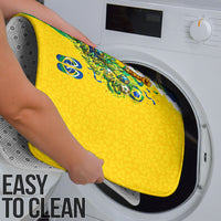 Brazil Football World Champions 2026 Bathroom Set Brasil Futebol - Jaguar Mascot - Vibrant Carnival Style
