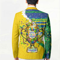 Brazil Football World Champions 2026 Blazer Brasil Futebol - Jaguar Mascot - Vibrant Carnival Style