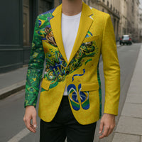 Brazil Football World Champions 2026 Blazer Brasil Futebol - Jaguar Mascot - Vibrant Carnival Style