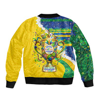 Brazil Football World Champions 2026 Bomber Jacket Brasil Futebol - Jaguar Mascot - Vibrant Carnival Style