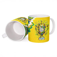Brazil Football World Champions 2026 Ceramic Mug Brasil Futebol - Jaguar Mascot - Vibrant Carnival Style