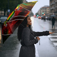 Juneteenth God Says I Am Christian Freedom Umbrella Pan African Flag Colors Tie Dye Galaxy