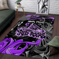 Personalized Colorado Aspen Snowmass Red Rocks Area Rug Urban Graffiti Paint Splatter Street Art