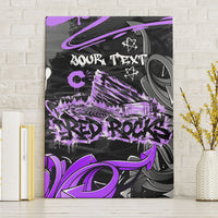 Personalized Colorado Aspen Snowmass Red Rocks Canvas Wall Art Urban Graffiti Paint Splatter Street Art