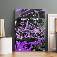 Personalized Colorado Aspen Snowmass Red Rocks Canvas Wall Art Urban Graffiti Paint Splatter Street Art