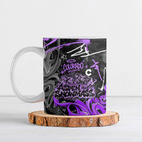 Personalized Colorado Aspen Snowmass Red Rocks Ceramic Mug Urban Graffiti Paint Splatter Street Art