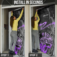 Personalized Colorado Aspen Snowmass Red Rocks Door Cover Urban Graffiti Paint Splatter Street Art