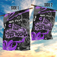 Personalized Colorado Aspen Snowmass Red Rocks Garden Flag Urban Graffiti Paint Splatter Street Art