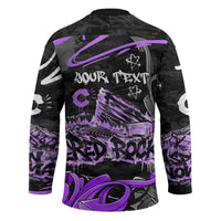 Personalized Colorado Aspen Snowmass Red Rocks Hockey Jersey Urban Graffiti Paint Splatter Street Art
