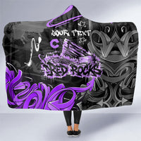Personalized Colorado Aspen Snowmass Red Rocks Hooded Blanket Urban Graffiti Paint Splatter Street Art