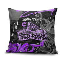 Personalized Colorado Aspen Snowmass Red Rocks Pillow Cover Urban Graffiti Paint Splatter Street Art
