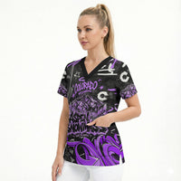 Personalized Colorado Aspen Snowmass Red Rocks Scrub Top Urban Graffiti Paint Splatter Street Art