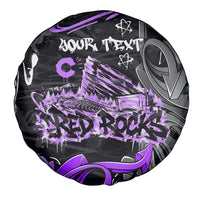 Personalized Colorado Aspen Snowmass Red Rocks Spare Tire Cover Urban Graffiti Paint Splatter Street Art