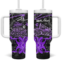 Personalized Colorado Aspen Snowmass Red Rocks Tumbler With Handle Urban Graffiti Paint Splatter Street Art