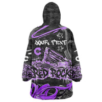 Personalized Colorado Aspen Snowmass Red Rocks Wearable Blanket Hoodie Urban Graffiti Paint Splatter Street Art