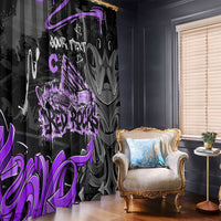 Personalized Colorado Aspen Snowmass Red Rocks Window Curtain Urban Graffiti Paint Splatter Street Art