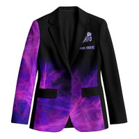 Dartboard and Darts Blazer with Purple Smoke Background and Custom Team Name - Wonder Print Shop