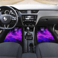 Dartboard and Darts Car Mats with Purple Smoke Background and Custom Team Name - Wonder Print Shop
