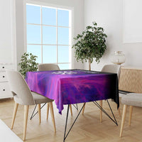 Dartboard and Darts Tablecloth with Purple Smoke Background and Custom Team Name - Wonder Print Shop