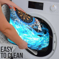 Custom Thunder Lightning Darts Bathroom Set Dartboard Water Fire - Wonder Print Shop