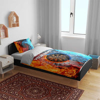 Custom Thunder Lightning Darts Bedding Set Dartboard Water Fire - Wonder Print Shop