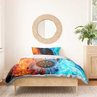 Custom Thunder Lightning Darts Bedding Set Dartboard Water Fire - Wonder Print Shop