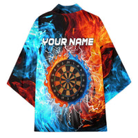 Custom Thunder Lightning Darts Kimono Dartboard Water Fire - Wonder Print Shop
