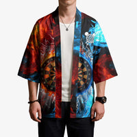 Custom Thunder Lightning Darts Kimono Dartboard Water Fire - Wonder Print Shop