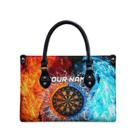 Custom Thunder Lightning Darts Leather Bag Dartboard Water Fire - Wonder Print Shop