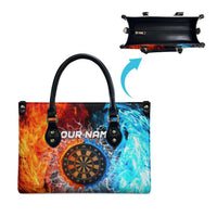 Custom Thunder Lightning Darts Leather Bag Dartboard Water Fire - Wonder Print Shop