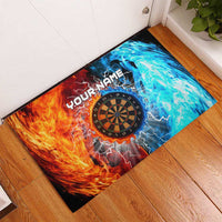 Custom Thunder Lightning Darts Rubber Doormat Dartboard Water Fire - Wonder Print Shop