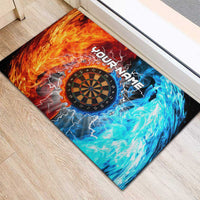 Custom Thunder Lightning Darts Rubber Doormat Dartboard Water Fire - Wonder Print Shop