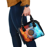 Custom Thunder Lightning Darts Shoulder Handbag Dartboard Water Fire - Wonder Print Shop