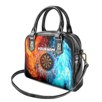 Custom Thunder Lightning Darts Shoulder Handbag Dartboard Water Fire - Wonder Print Shop