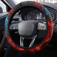 Thunder Lightning Darts Steering Wheel Cover Dartboard Water Fire - Wonder Print Shop