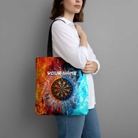 Custom Thunder Lightning Darts Tote Bag Dartboard Water Fire - Wonder Print Shop