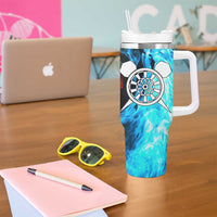 Custom Thunder Lightning Darts Tumbler With Handle Dartboard Water Fire - Wonder Print Shop