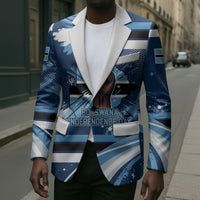 Botswana Independence Day Blazer Raised Fist Map Graphic With National Coat Of Arms