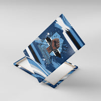 Botswana Independence Day Canvas Wall Art Raised Fist Map Graphic With National Coat Of Arms