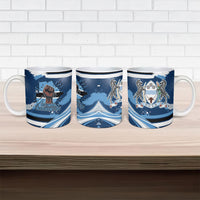 Botswana Independence Day Ceramic Mug Raised Fist Map Graphic With National Coat Of Arms